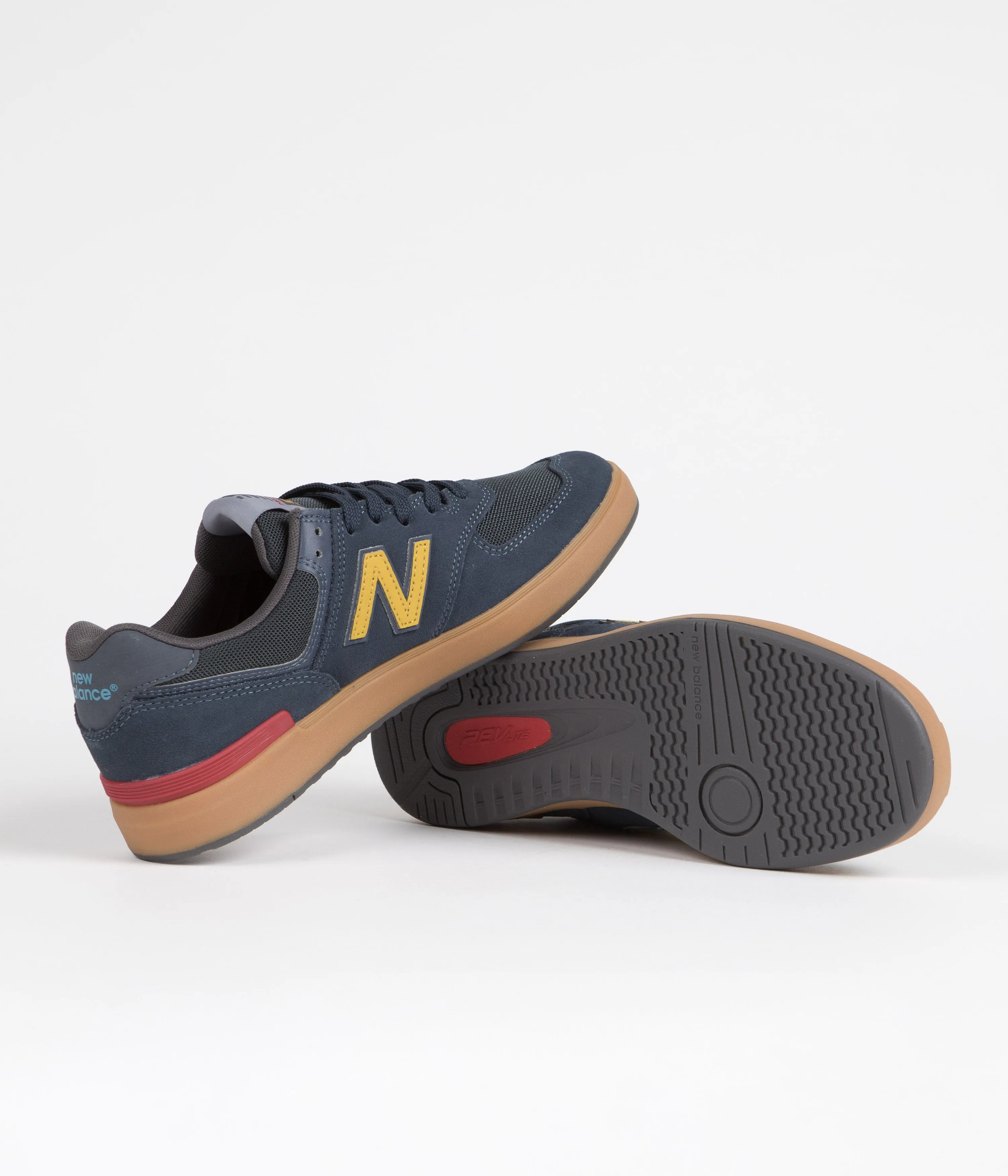 New Balance All Coasts 574 Shoes - Navy / Gum