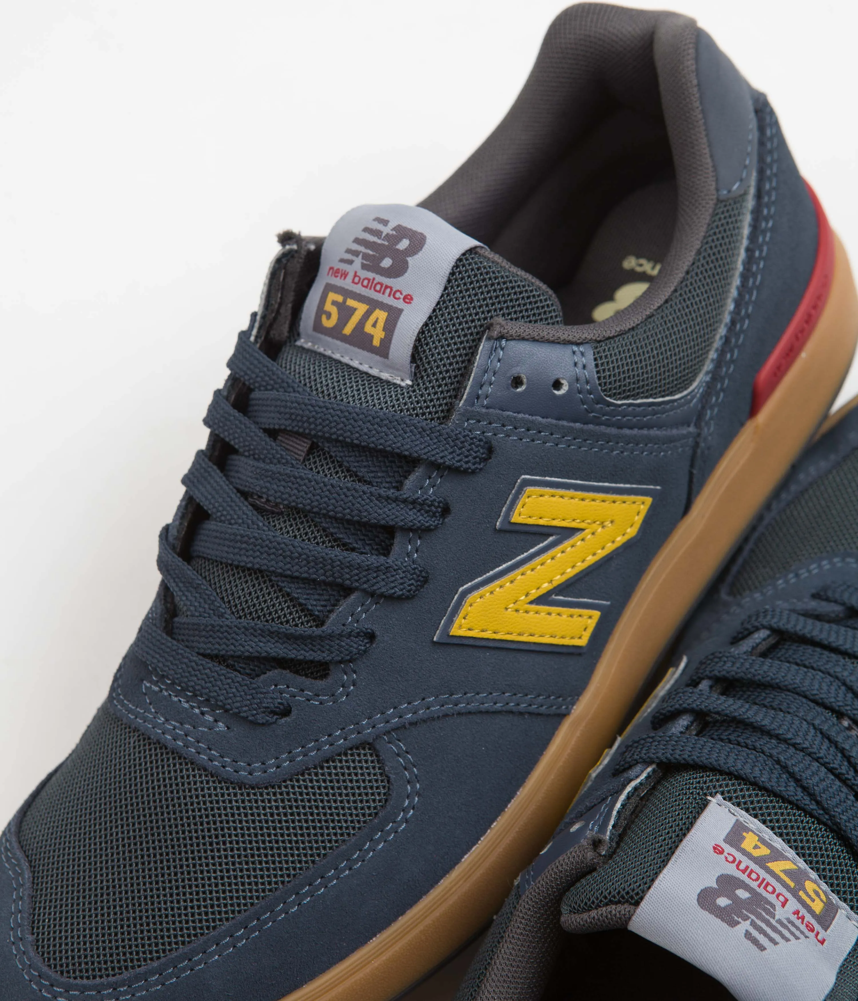 New Balance All Coasts 574 Shoes - Navy / Gum