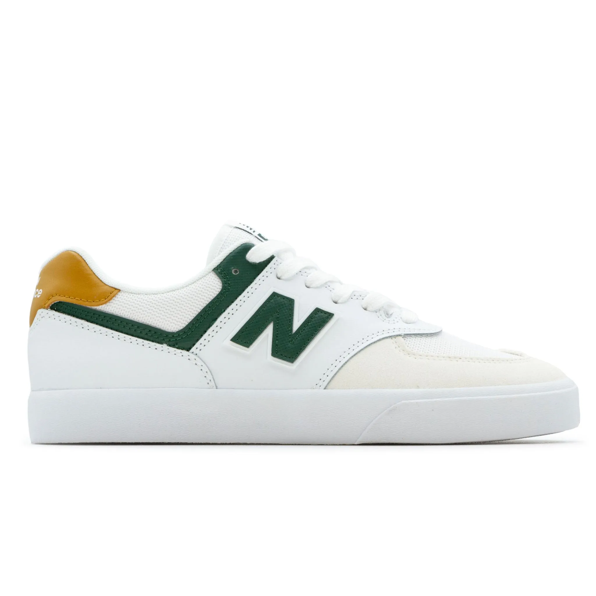 New Balance NM574 Vulc Shoes - White/Nightwatch Green