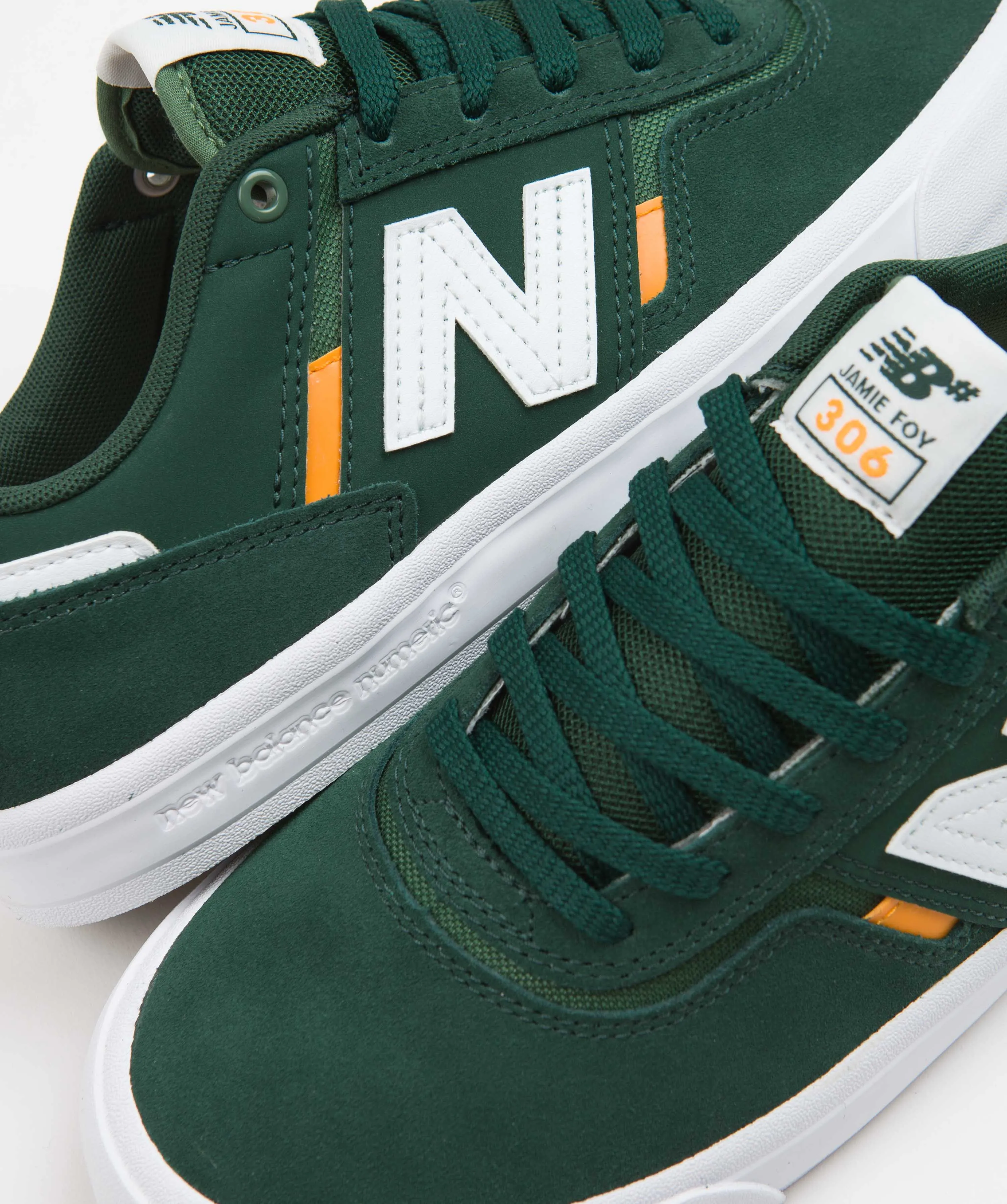 New Balance Numeric 306 Jamie Foy Shoes - Forest / Orange