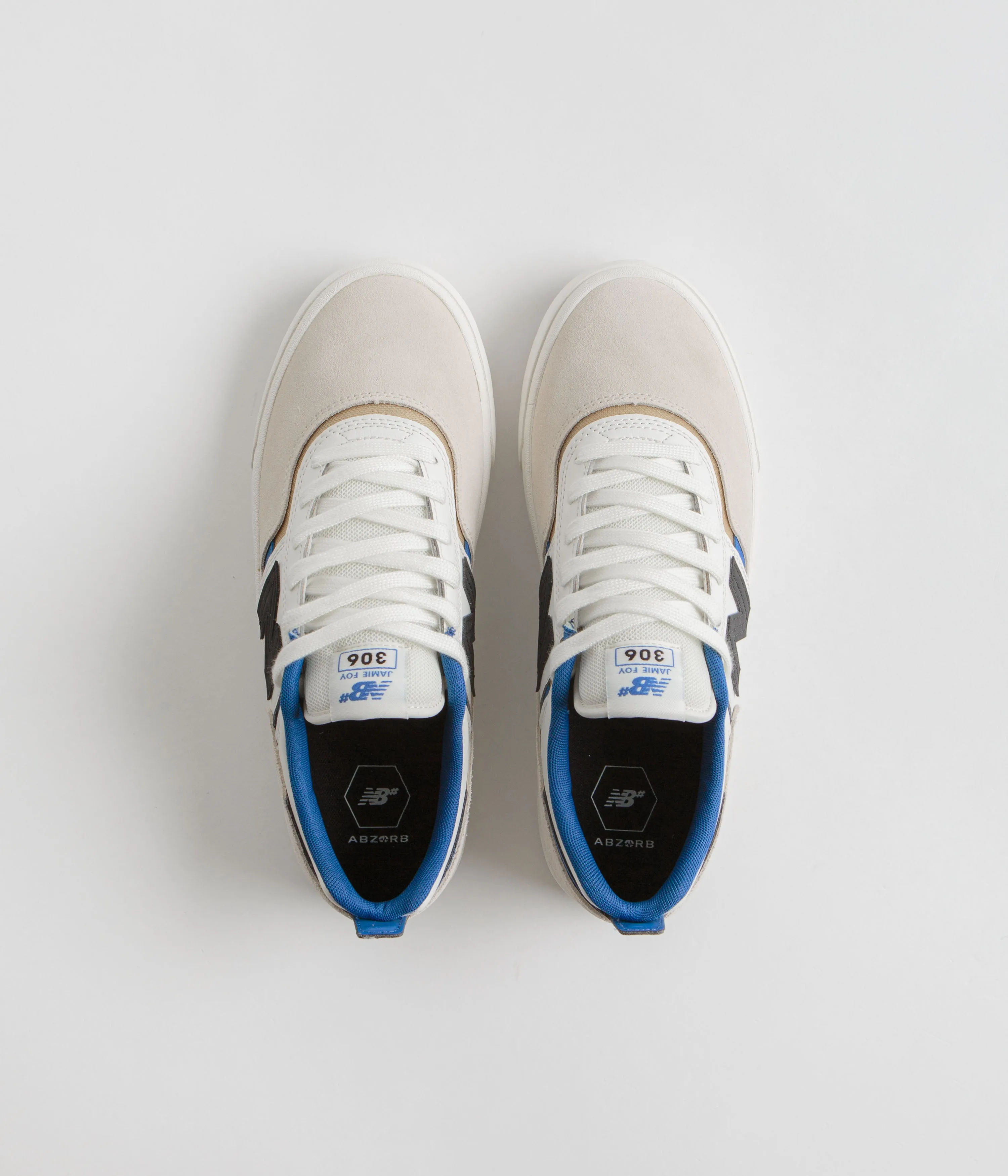 New Balance Numeric 306 Jamie Foy Shoes - Sea Salt / Blue