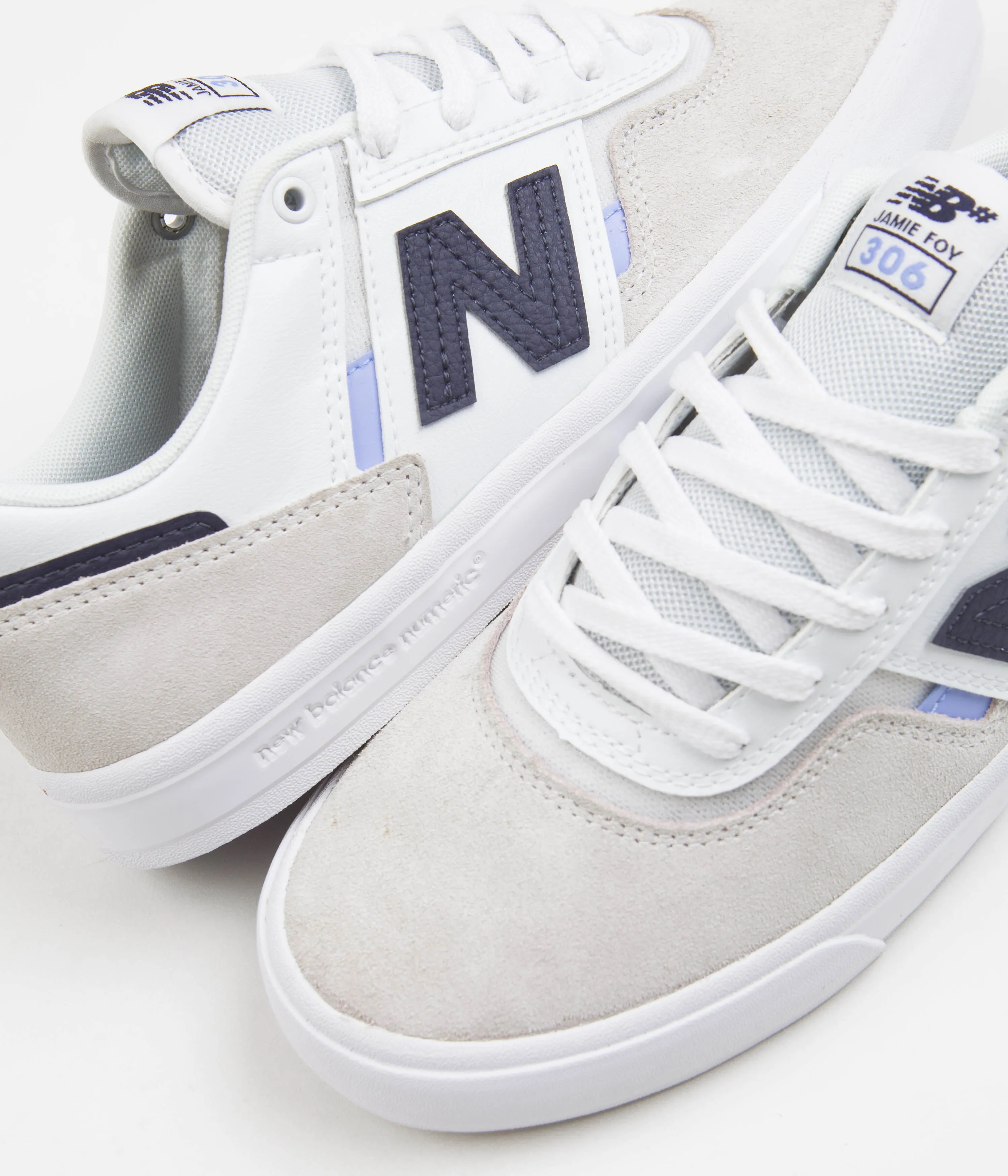 New Balance Numeric 306 Jamie Foy Shoes - White / Navy