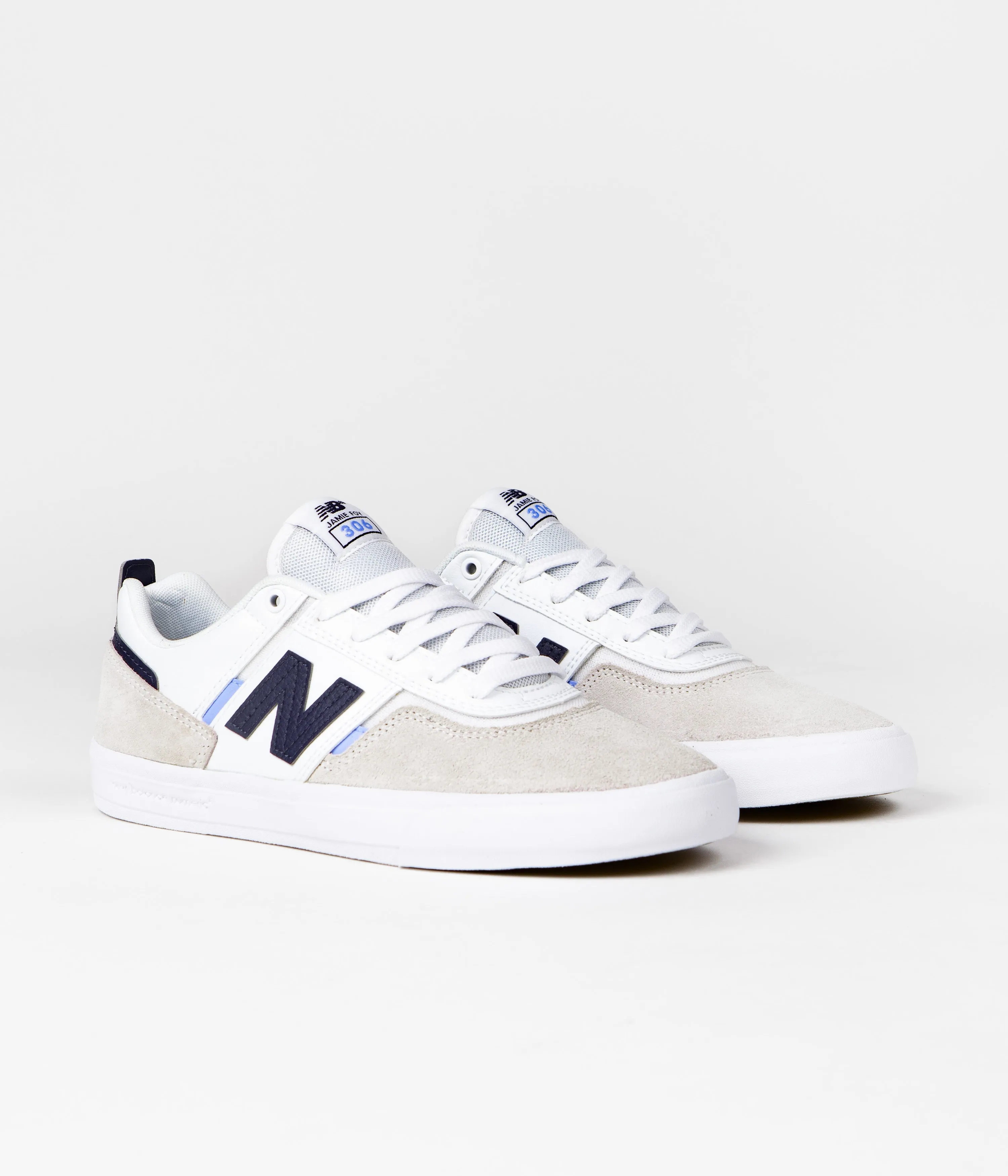 New Balance Numeric 306 Jamie Foy Shoes - White / Navy