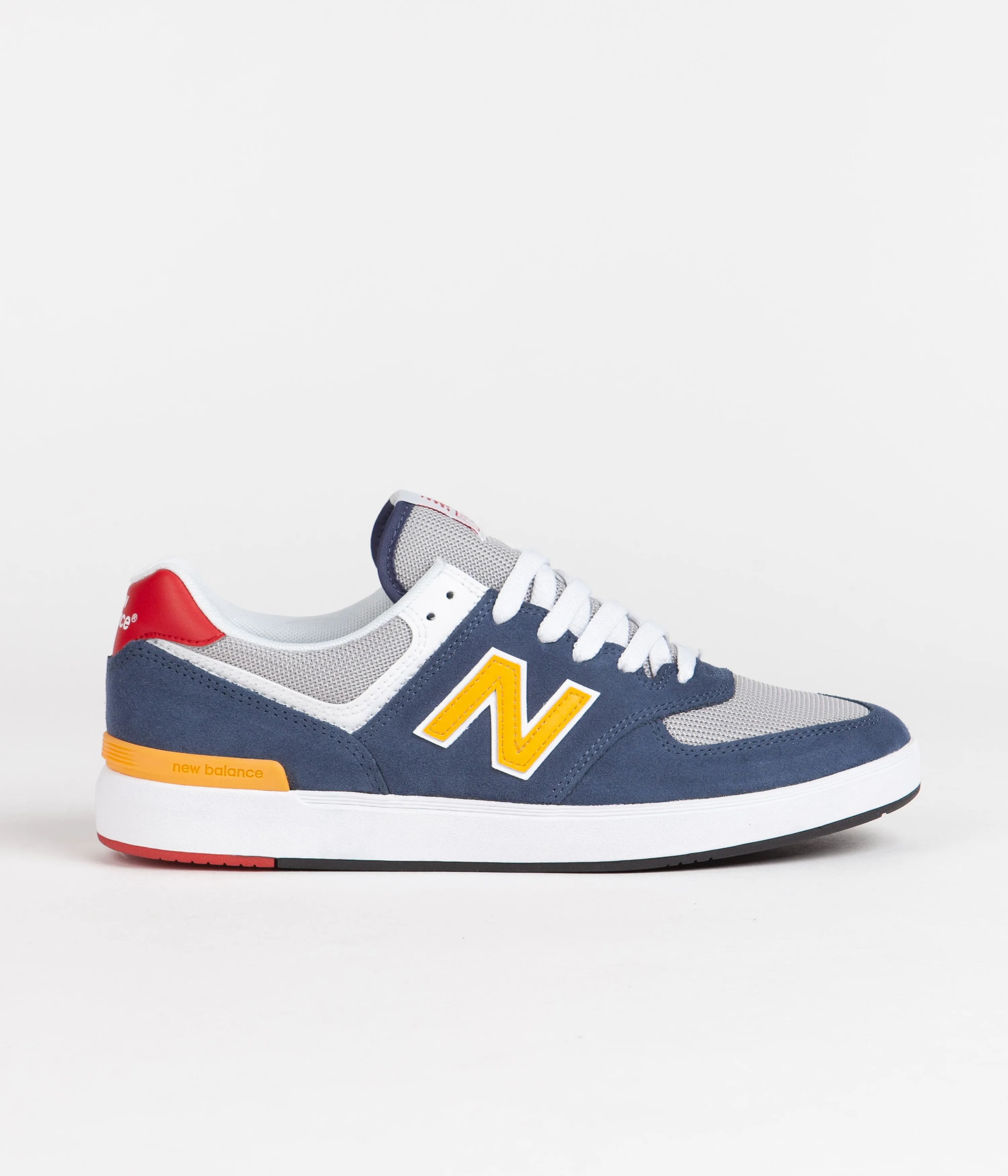 New Balance Numeric Pro Court 574 Shoes - Navy / Yellow