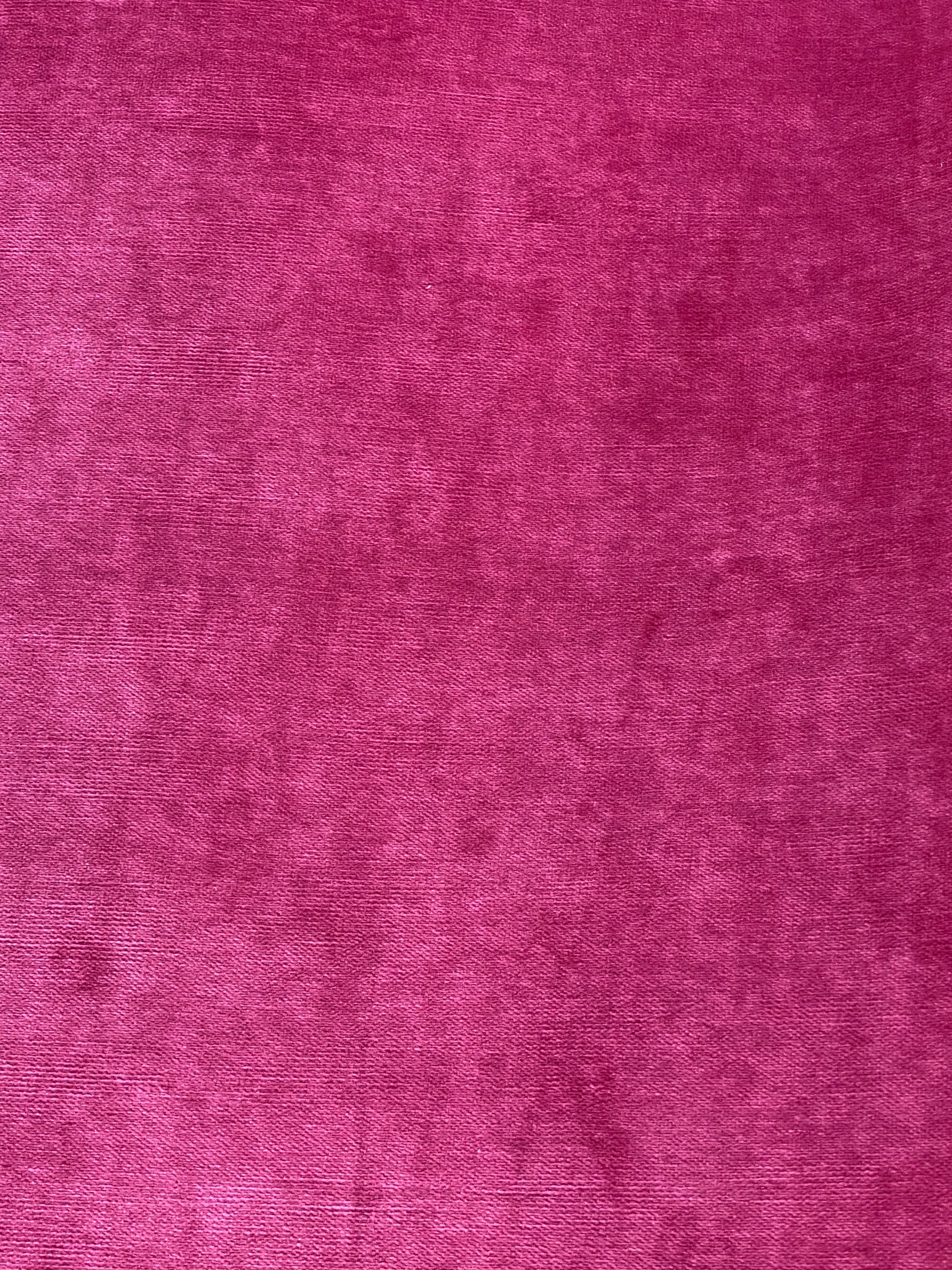 NEW Designer Upholstery Heavyweight Velvet Fabric - Fuchsia