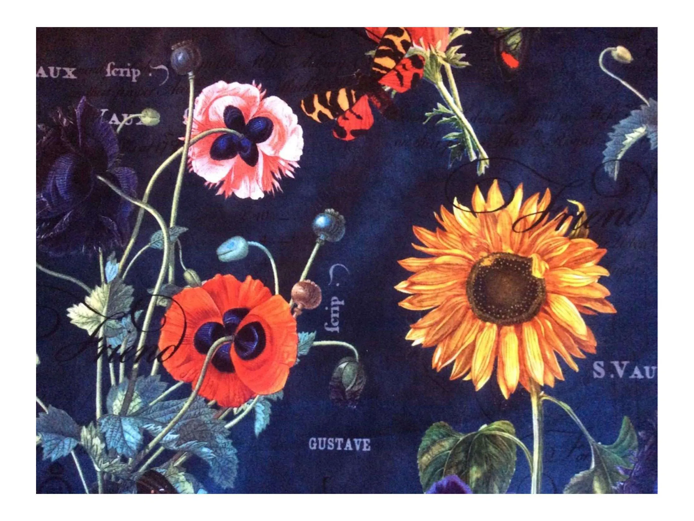 NEW SUNFLOWERS  Pattern Upholstery / Furnishing  velvet - 140  cms - 330 gsm