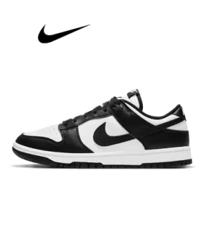 Nike Dunk Retro Black White Men Women Skateboarding Shoes Classics Genuine leather Non-slip Comfortable Sb Running Sneakers