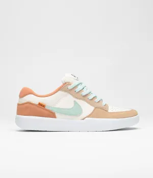 Nike SB Force 58 Shoes - Pale Ivory / Jade Ice - White - Hemp