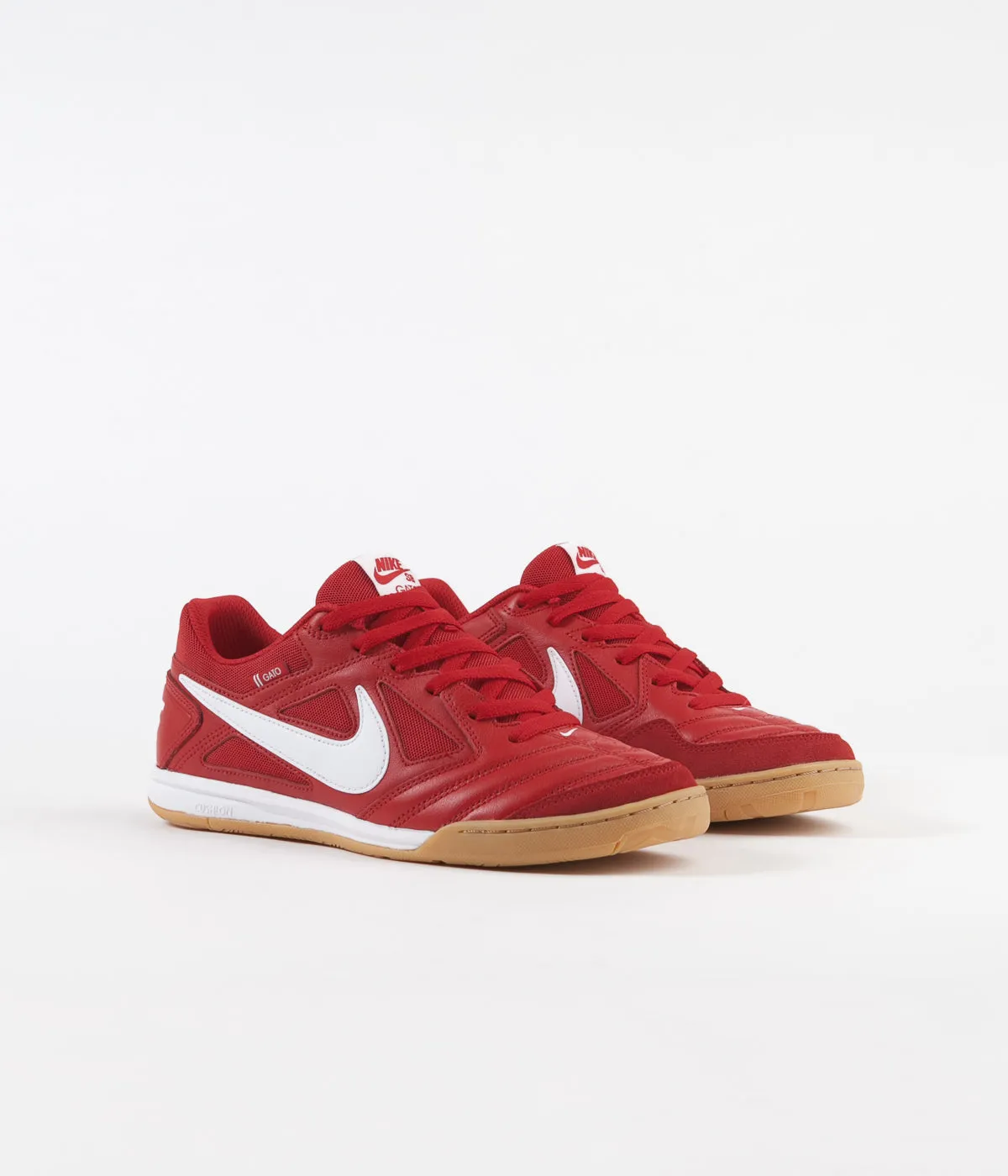 Nike SB Gato Shoes - University Red / White - Gum Light Brown