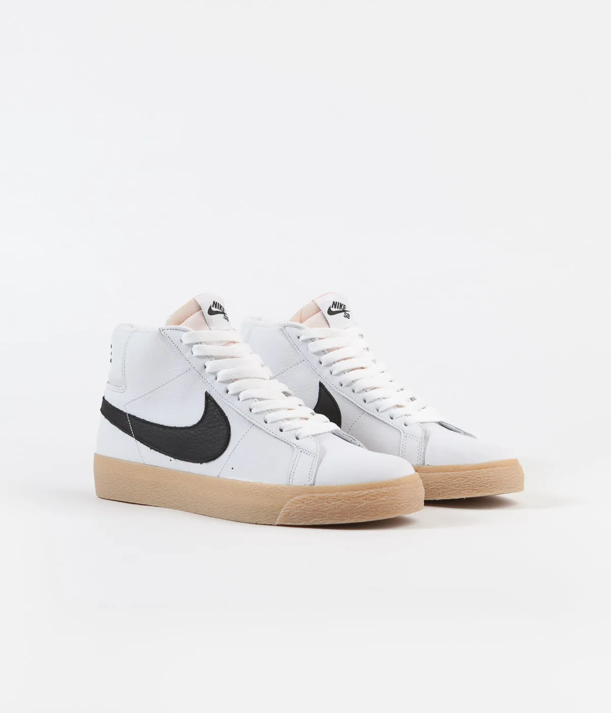 Nike SB Orange Label Blazer Mid Shoes - White / Black - Safety Orange