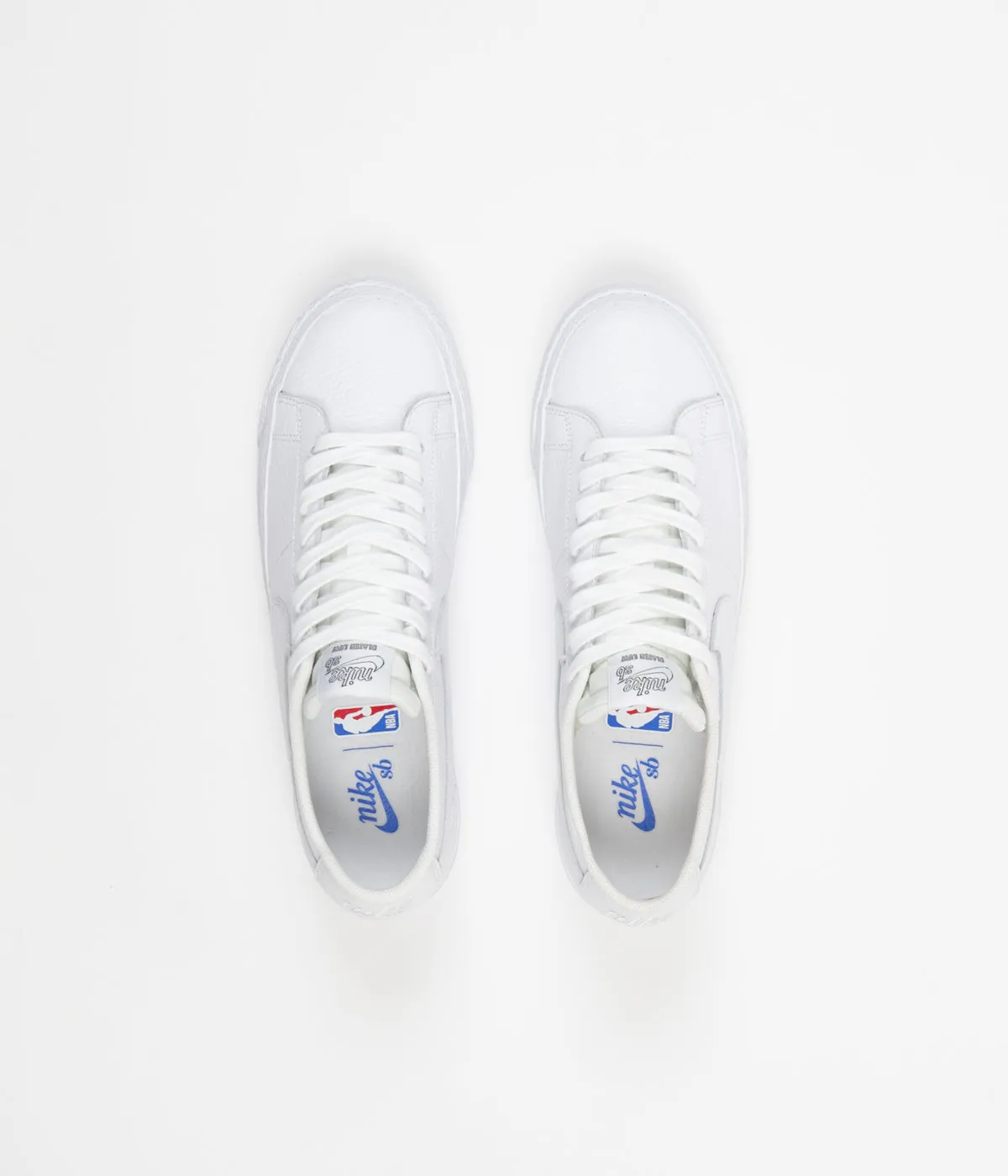 Nike SB x NBA Blazer Low Shoes - White / White - Rush Blue - University Red