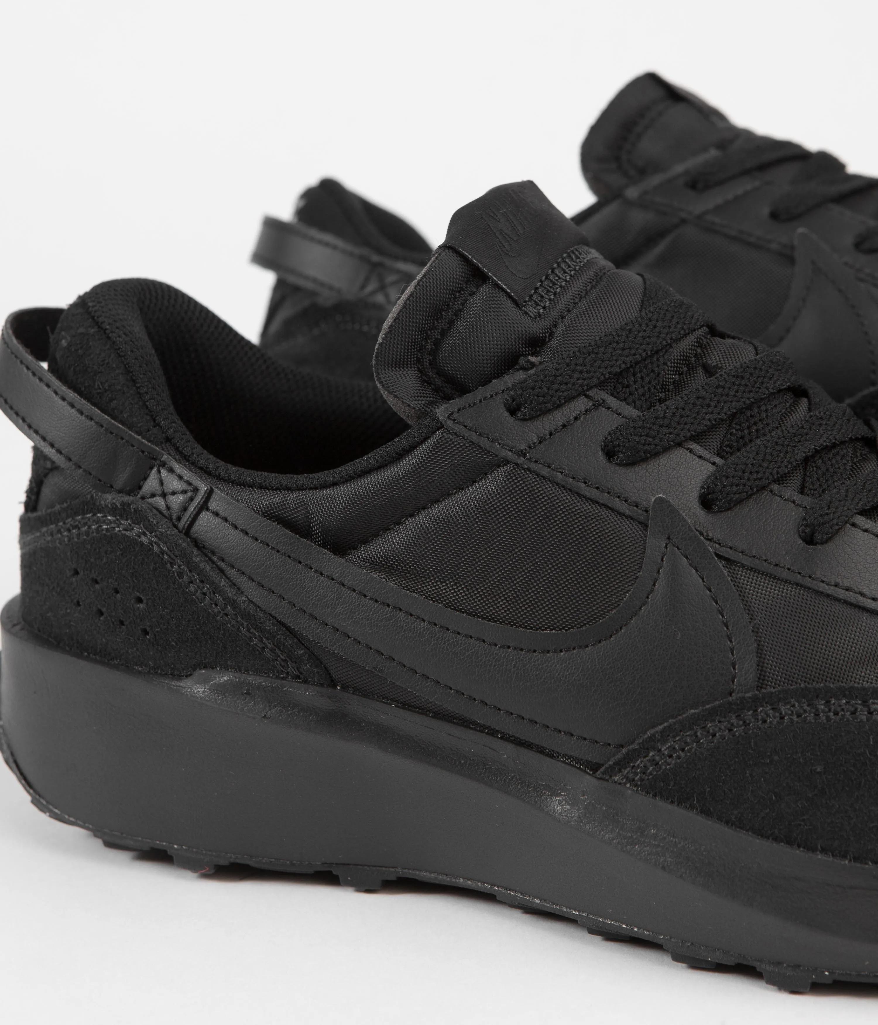 Nike Waffle Debut Shoes - Black / Black - Off Noir - Anthracite