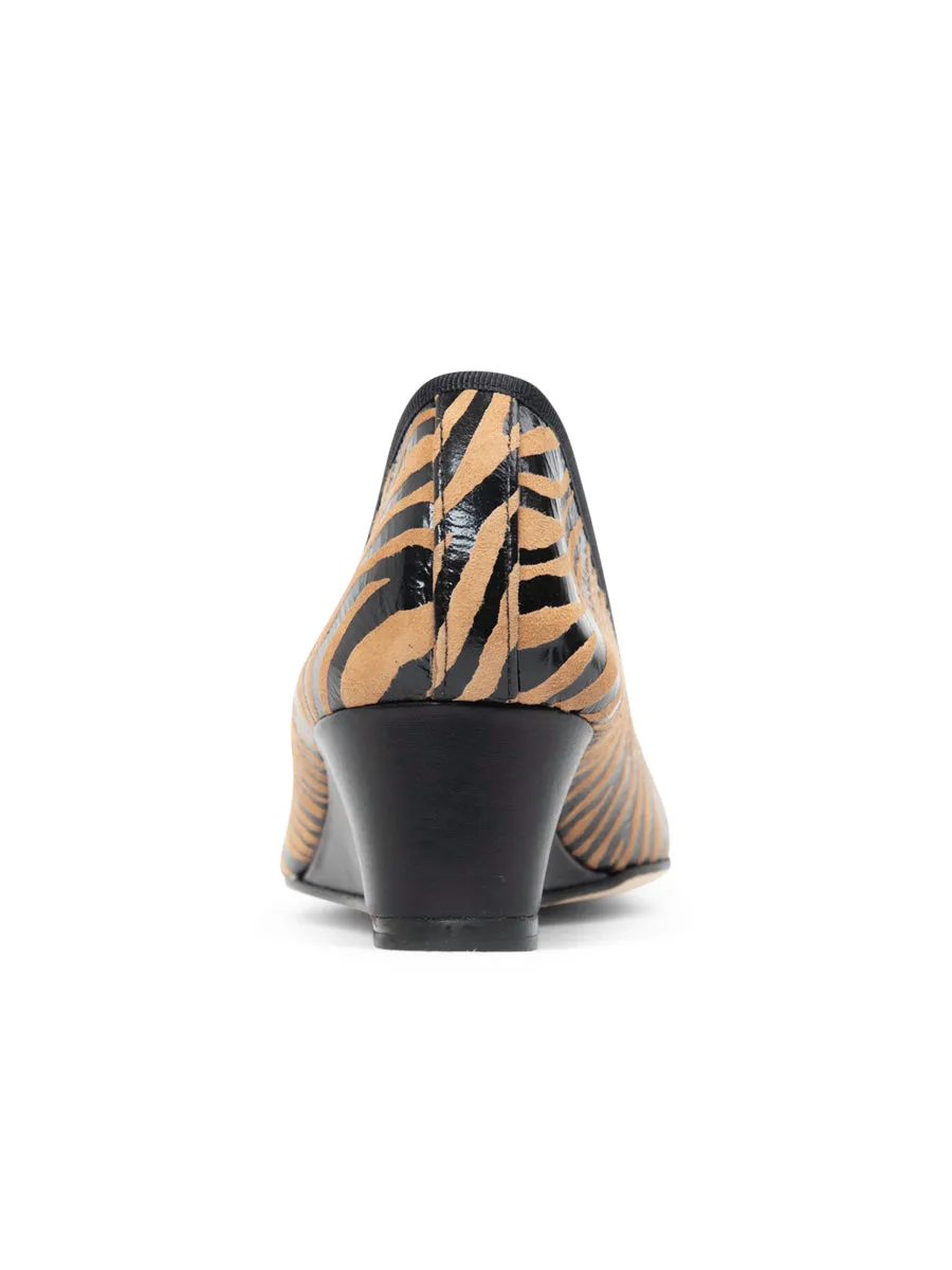 Noble Zebra Print Wedge