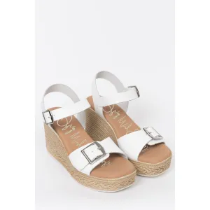 Oh My Sandals Womens Wedge Sandal 5459 Blanco