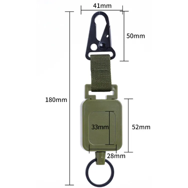 Outdoor Fishing Telescopic Steel Wire High-strength Easy-pull Olecranon Buckle(6771)