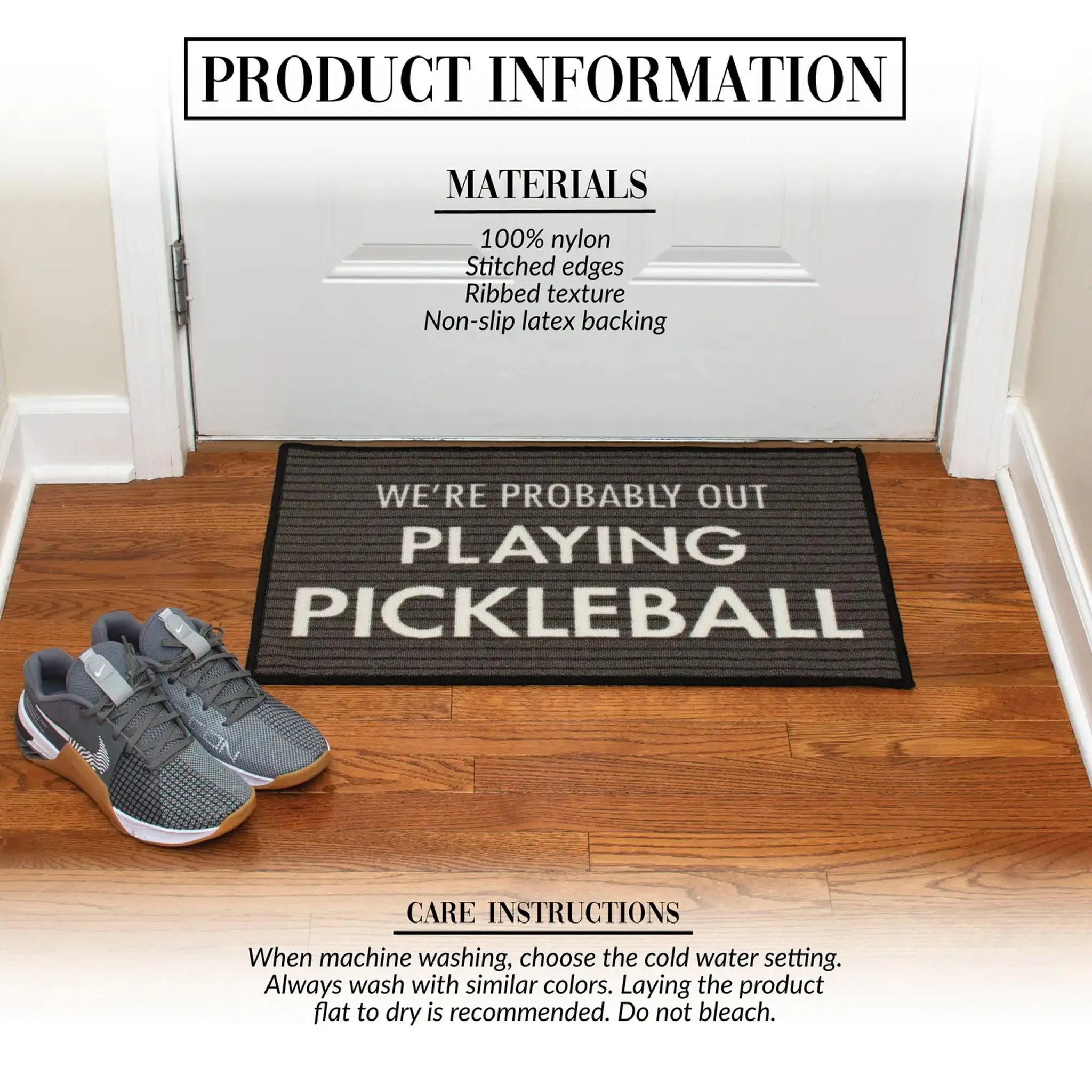 Pickleball 27.5" x 17.75" Floor Mat