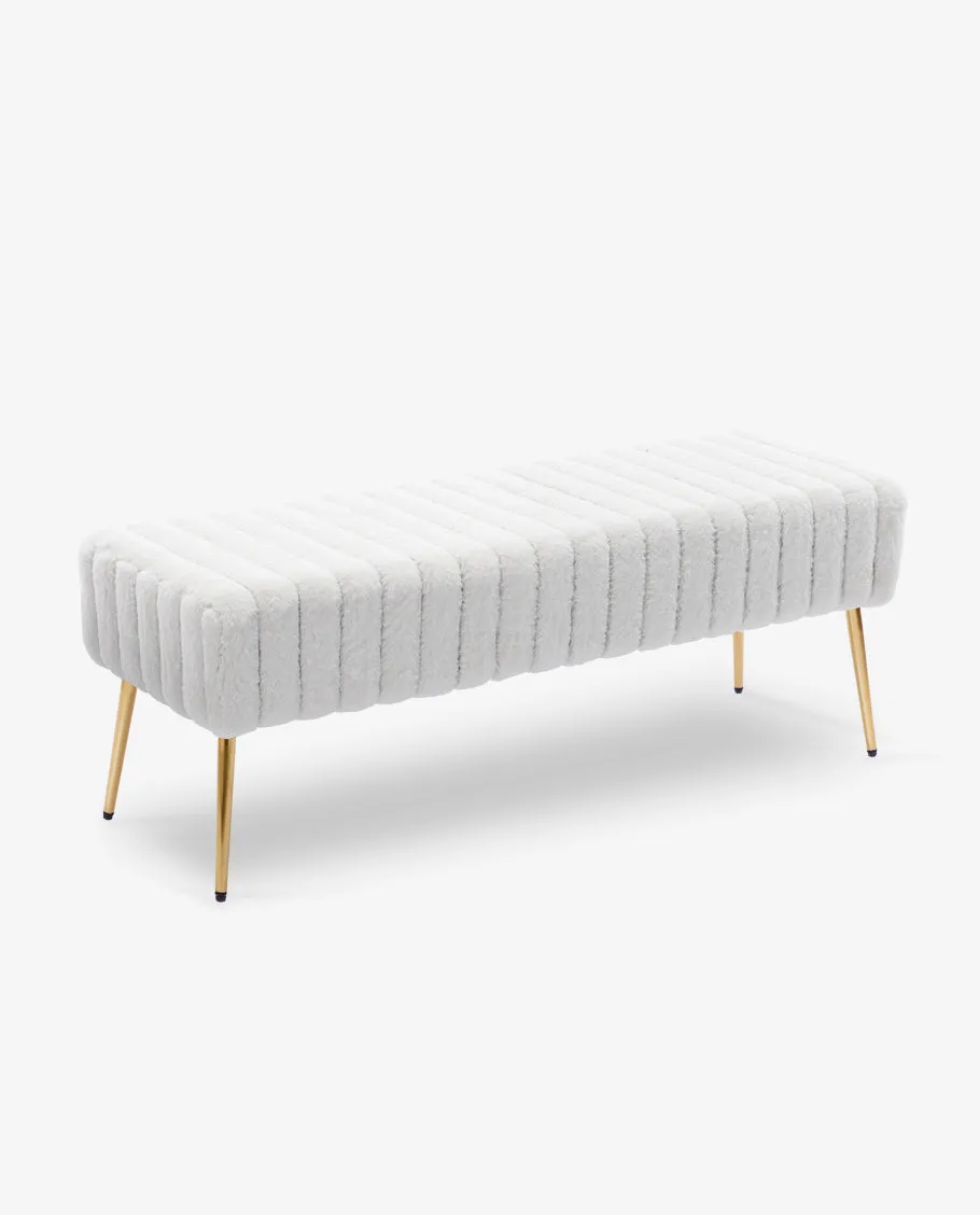 Ponce Channel Quilting Bedroom Bench