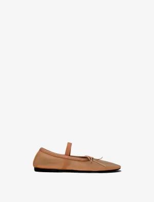 Proenza Schouler Glove Mary Jane Ballet Flats in Mesh - Terracotta