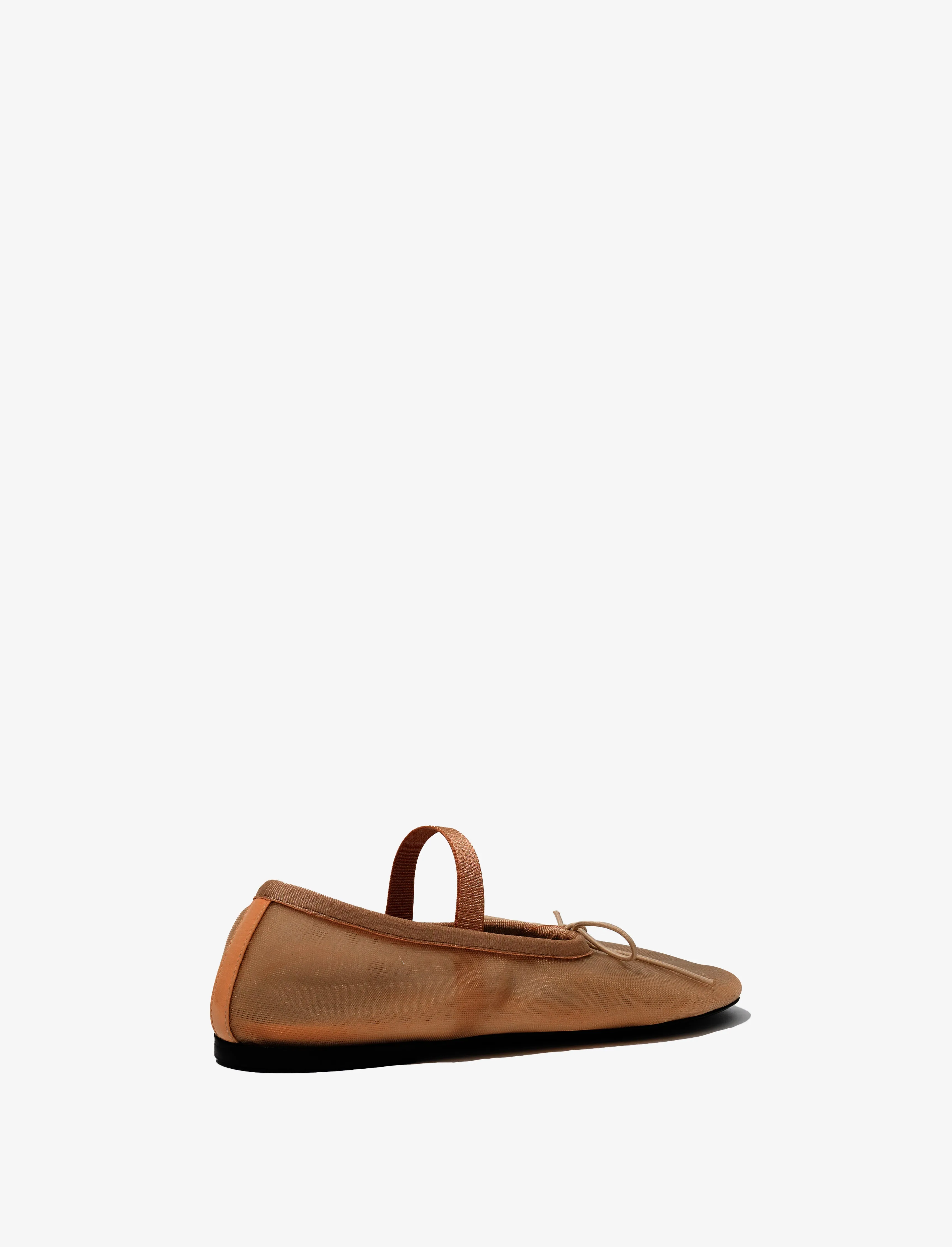 Proenza Schouler Glove Mary Jane Ballet Flats in Mesh - Terracotta