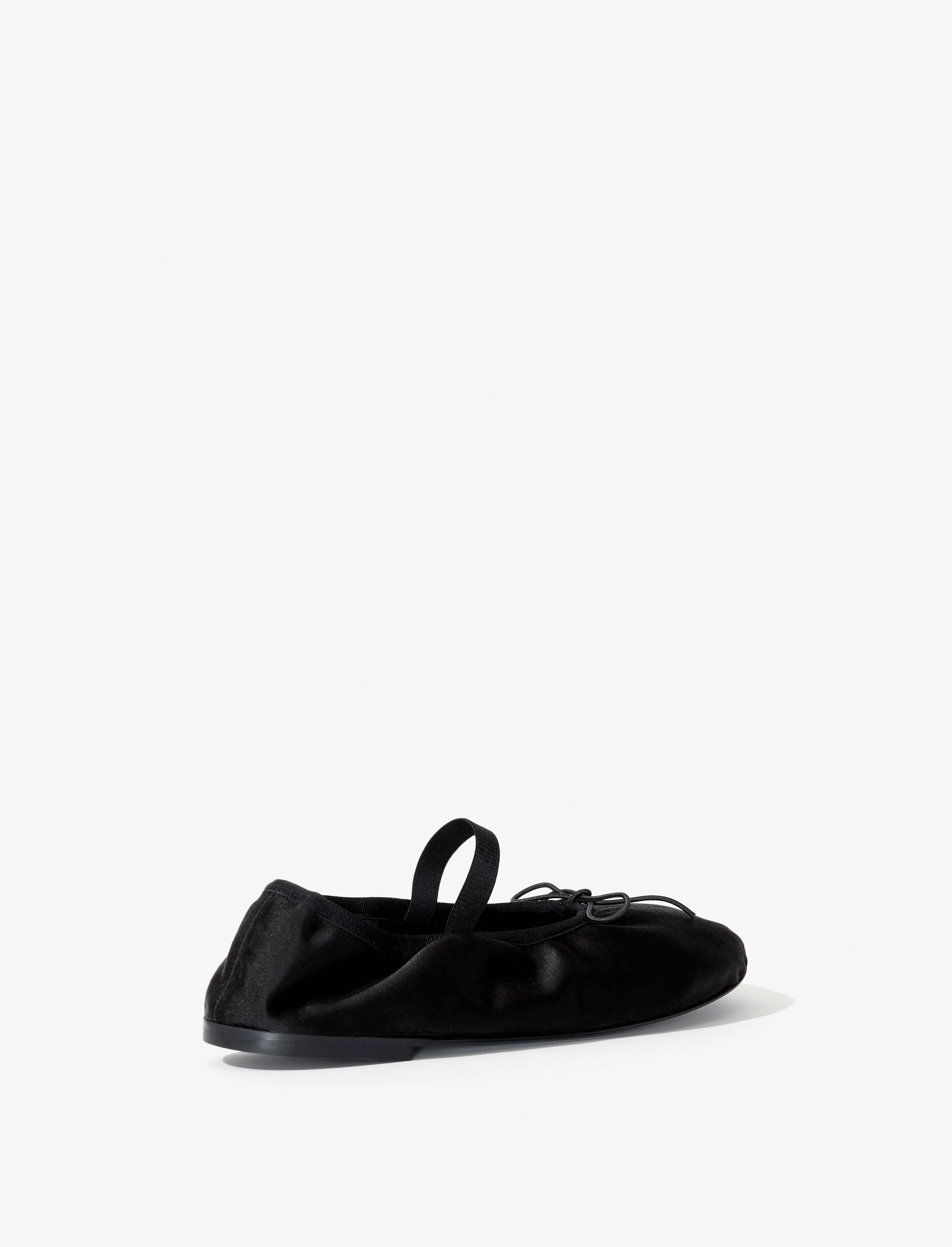 Proenza Schouler Glove Mary Jane Ballet Flats in Satin - Black