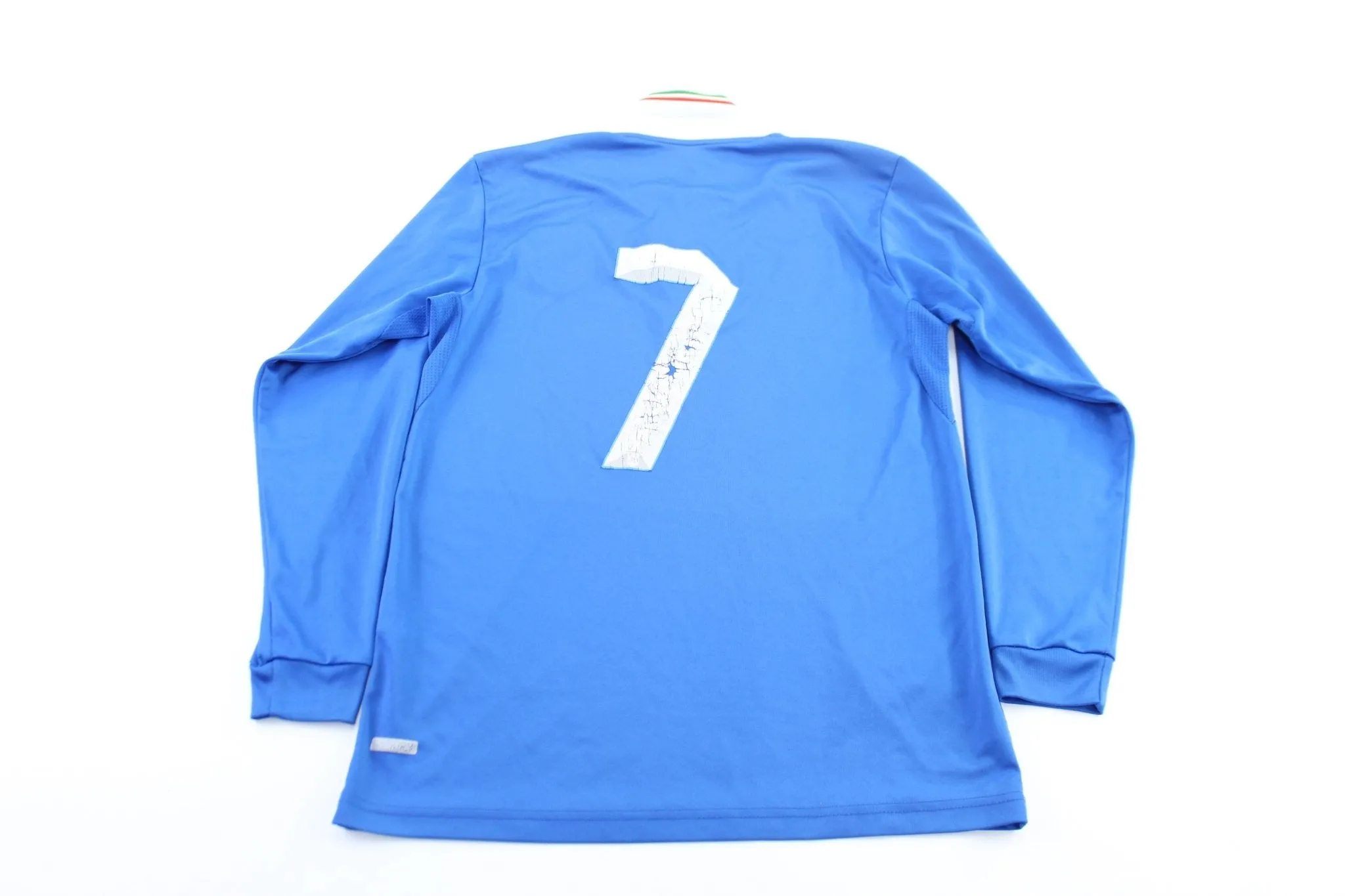 Puma Logo Italia Blue #7 LS Soccer Jersey