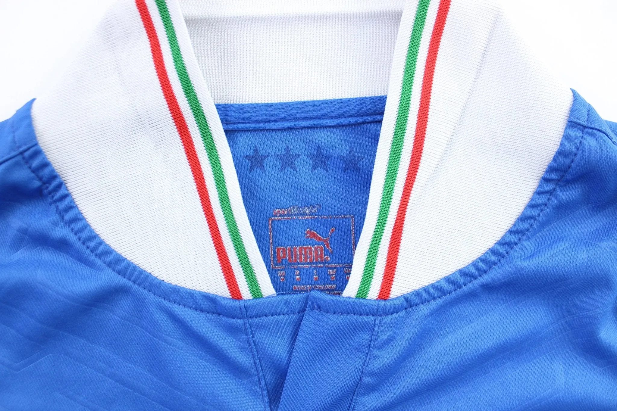 Puma Logo Italia Blue #7 LS Soccer Jersey