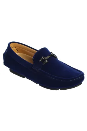 "Fresno" Kids Royal Blue Dress Shoes