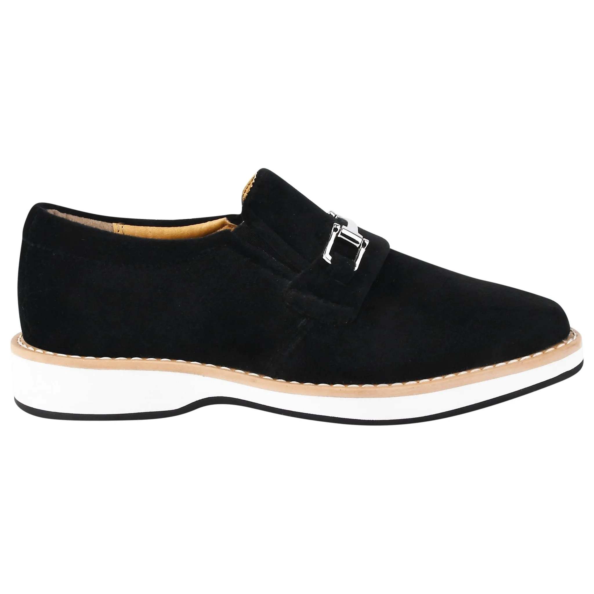 Rachel Kids Velvet Buckle semi casual Loafer