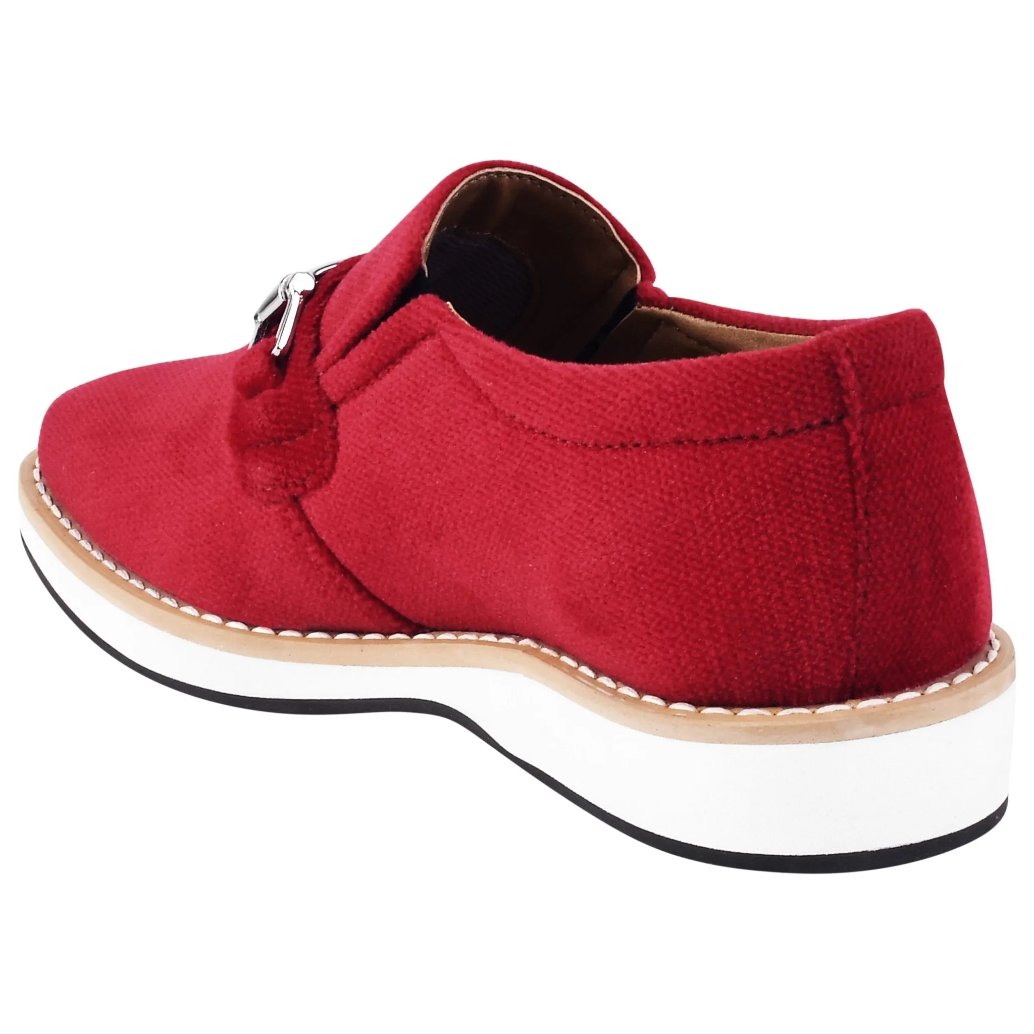 Rachel Kids Velvet Buckle semi casual Loafer