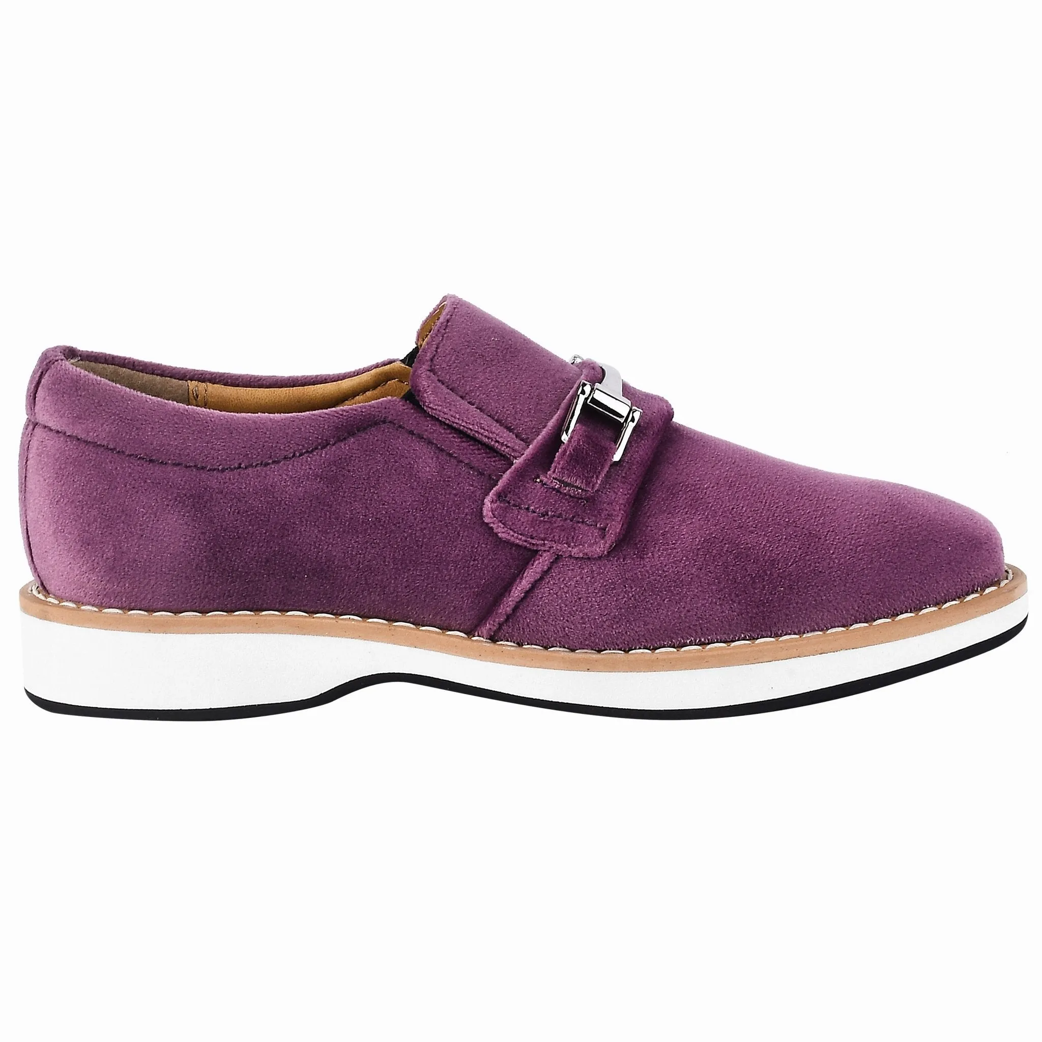 Rachel Kids Velvet Buckle semi casual Loafer