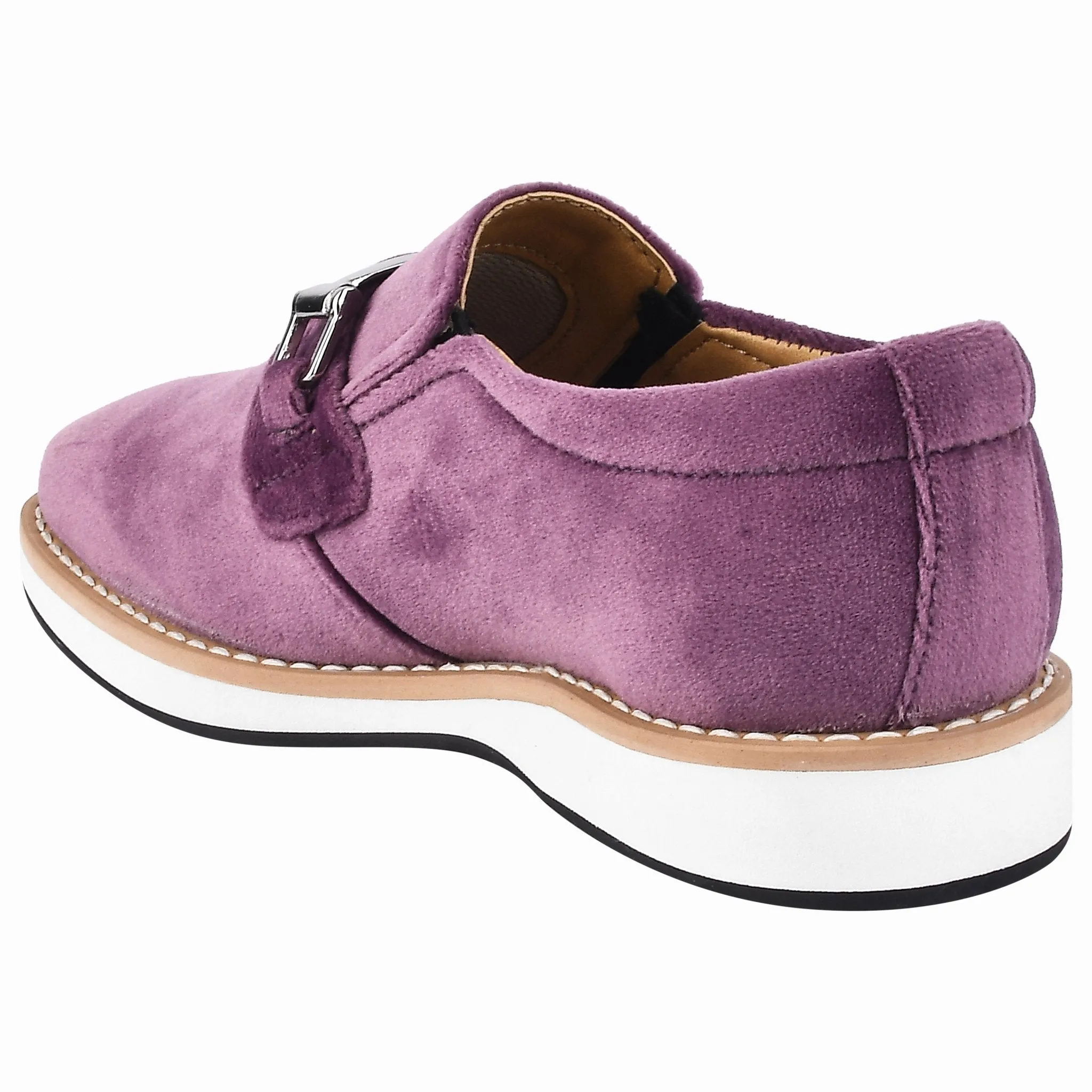 Rachel Kids Velvet Buckle semi casual Loafer