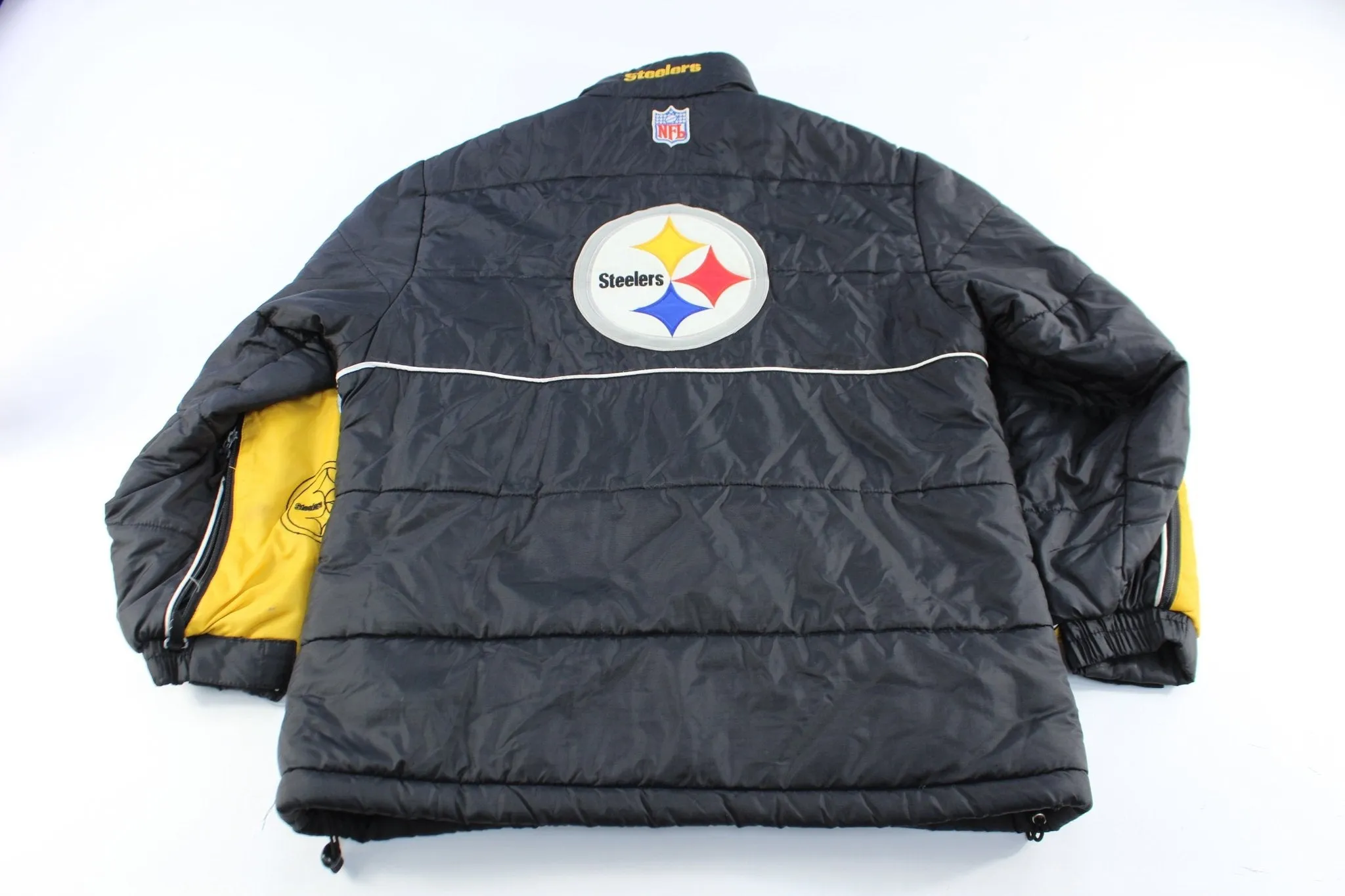 Reebok Embroidered Logo Pittsburgh Steelers Zip Up Jacket