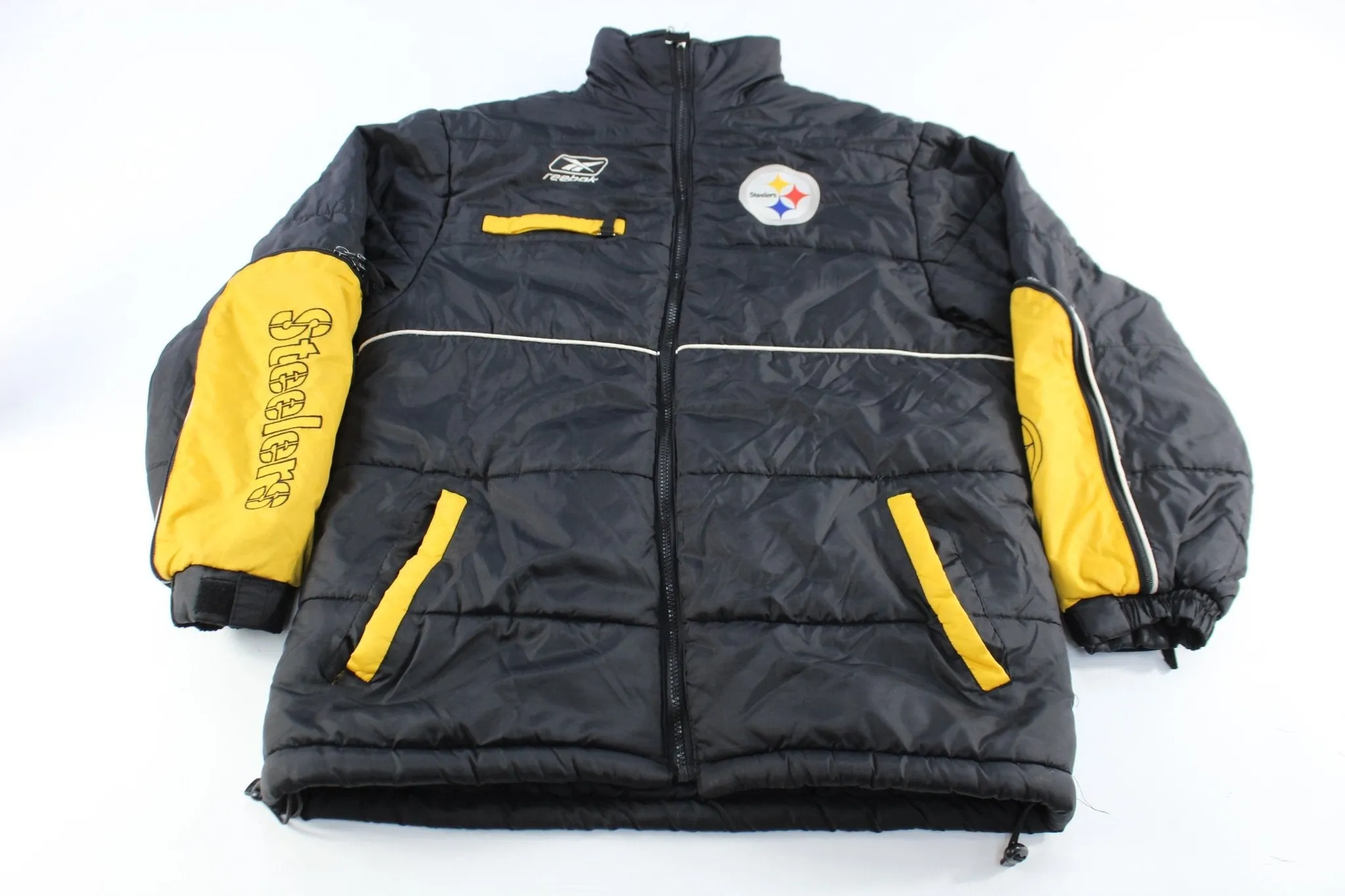 Reebok Embroidered Logo Pittsburgh Steelers Zip Up Jacket