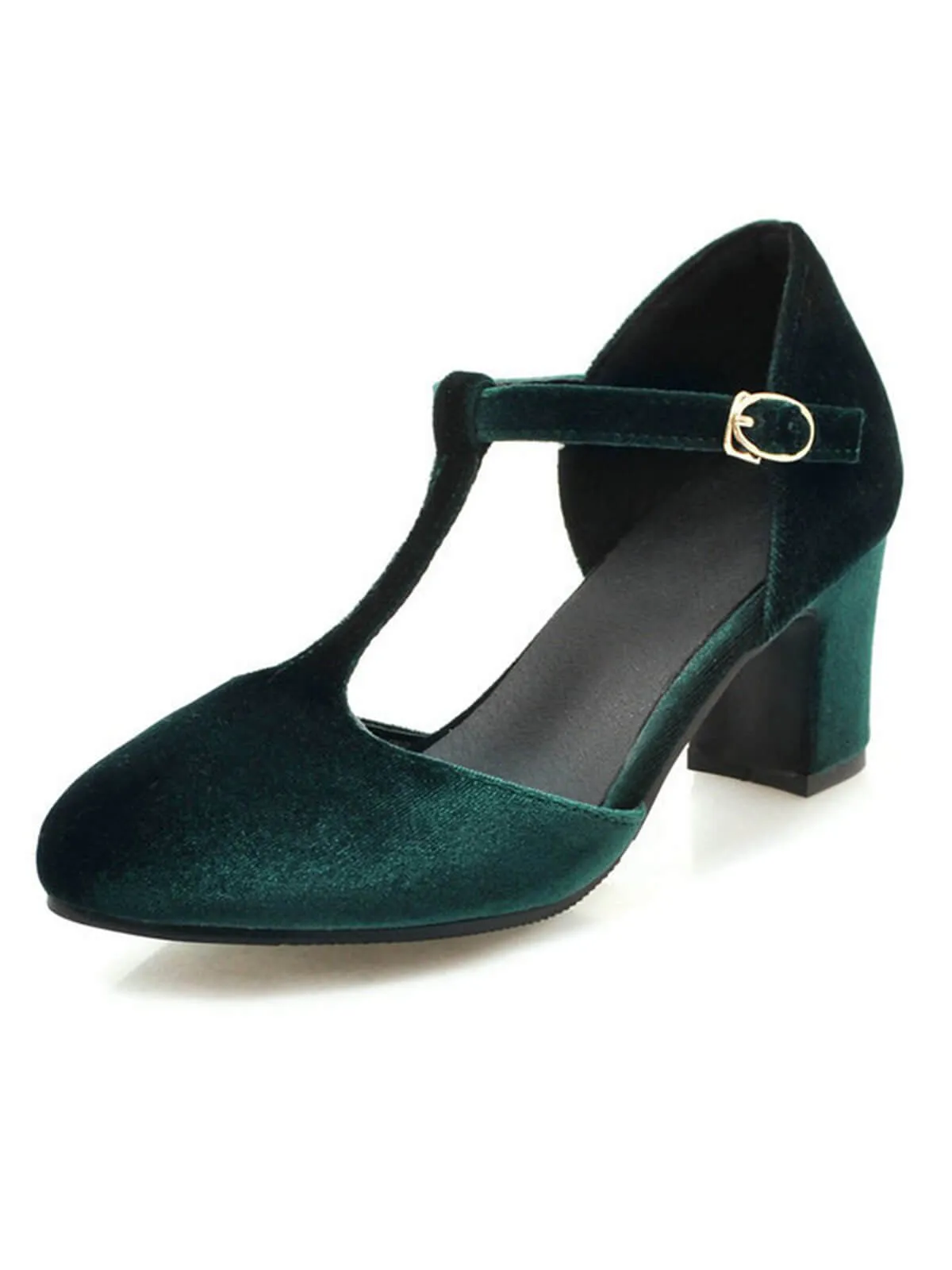 Retro T-Strap Mary Jane High Heel Shoes