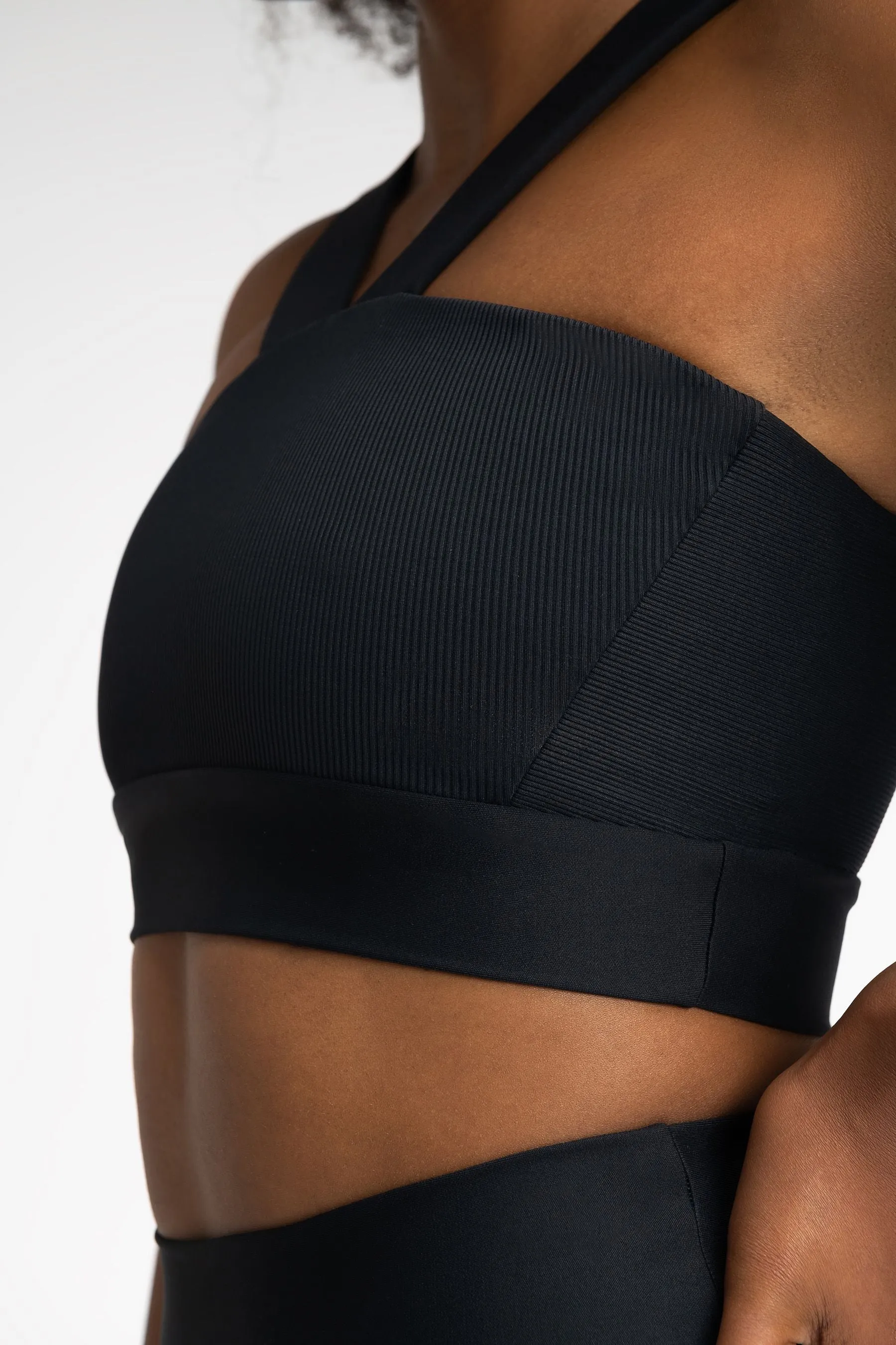 Rib Block Sports Bra