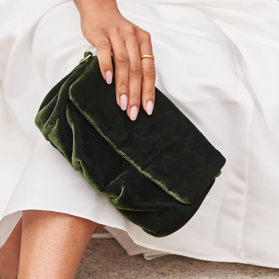 Riley Velvet Clutch