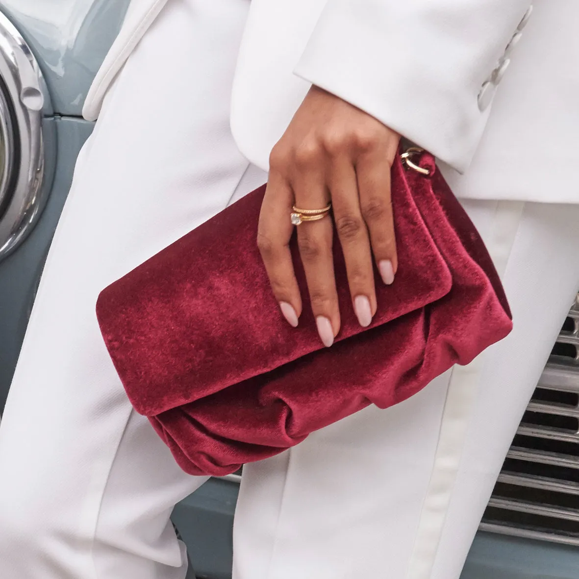 Riley Velvet Clutch