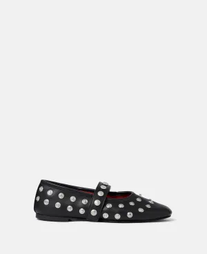 Ryder Popper-Studded Ballet Flats