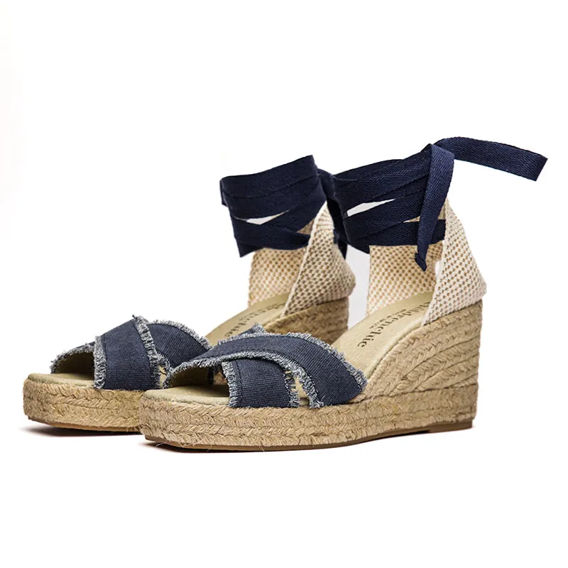 Sandal Espadrille in Navy by childrenchic