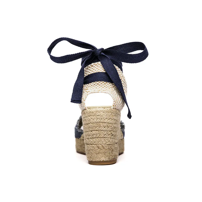 Sandal Espadrille in Navy by childrenchic