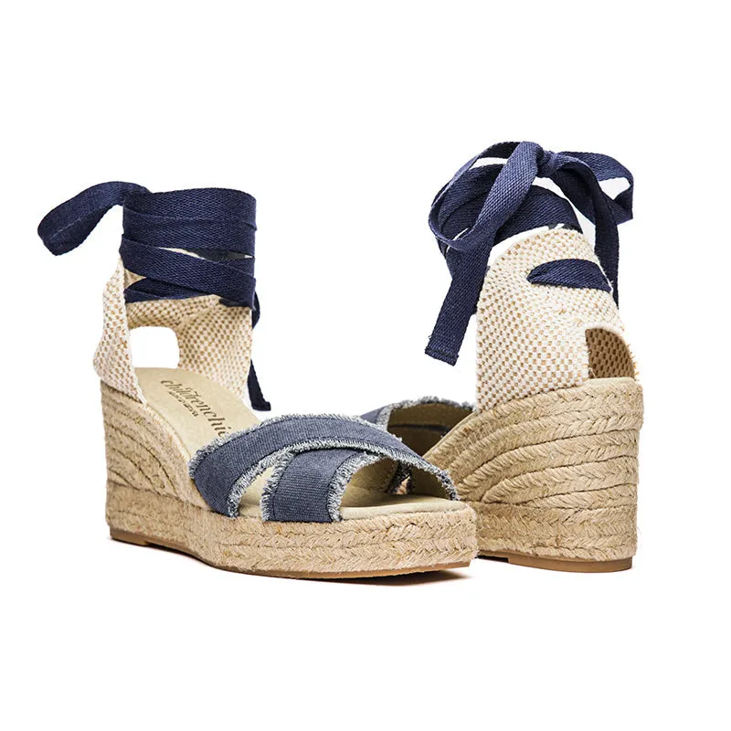 Sandal Espadrille in Navy by childrenchic