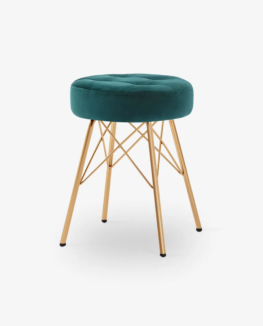 Seatac Round Upholstered Vanity Stool