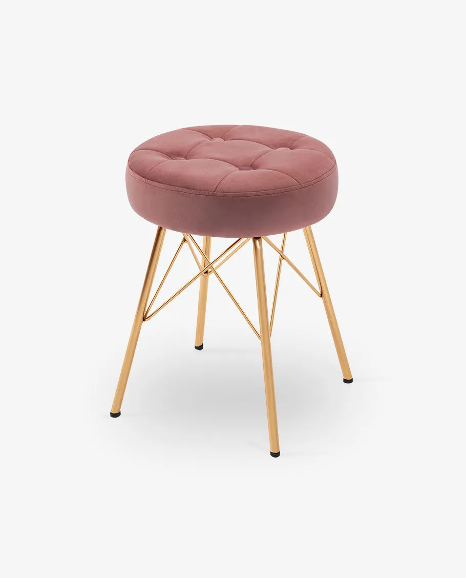 Seatac Round Upholstered Vanity Stool