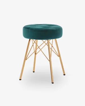 Seatac Round Upholstered Vanity Stool