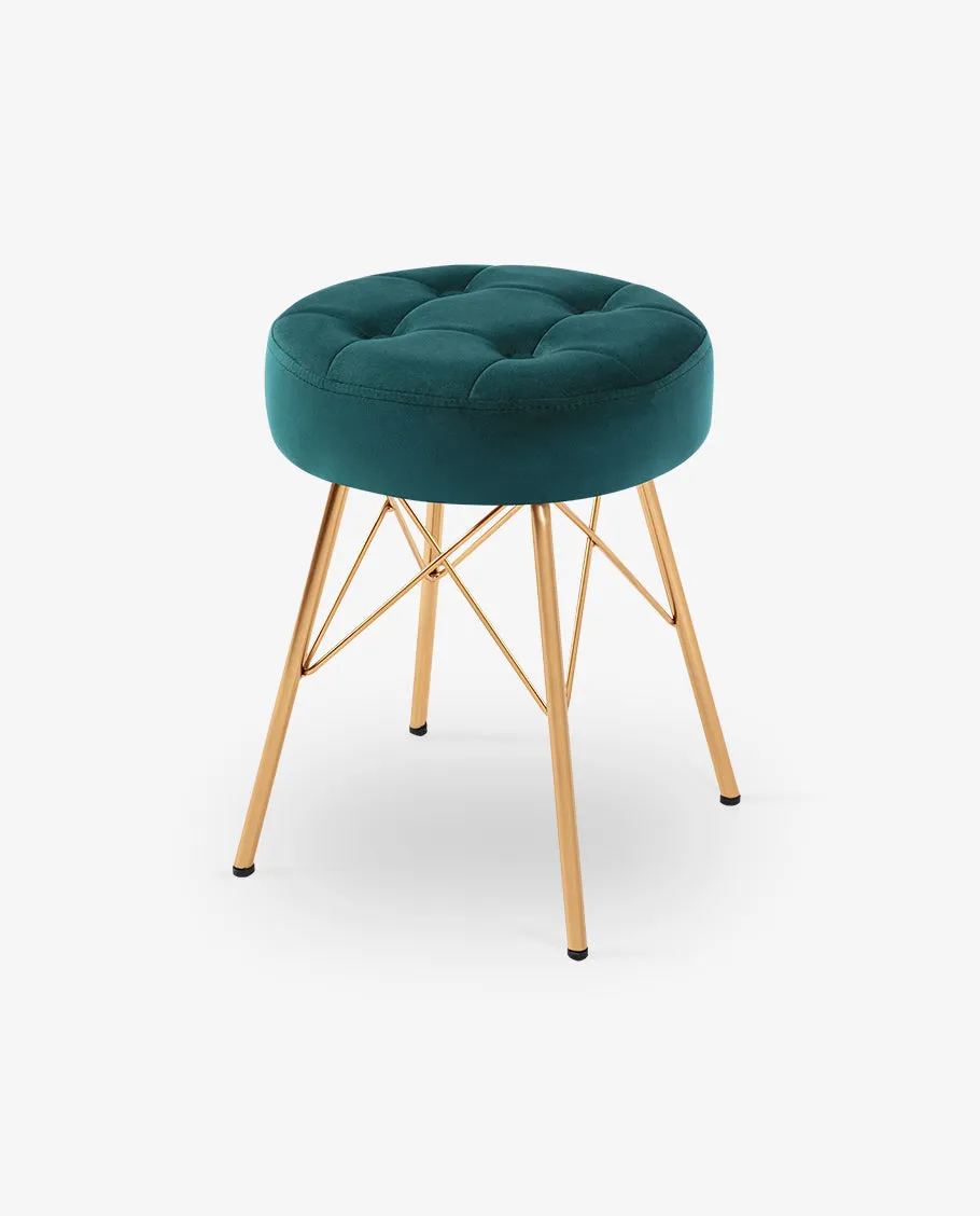 Seatac Round Upholstered Vanity Stool