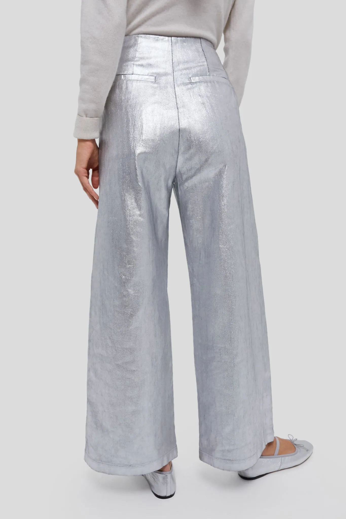 Silver The Sculpted Trouser