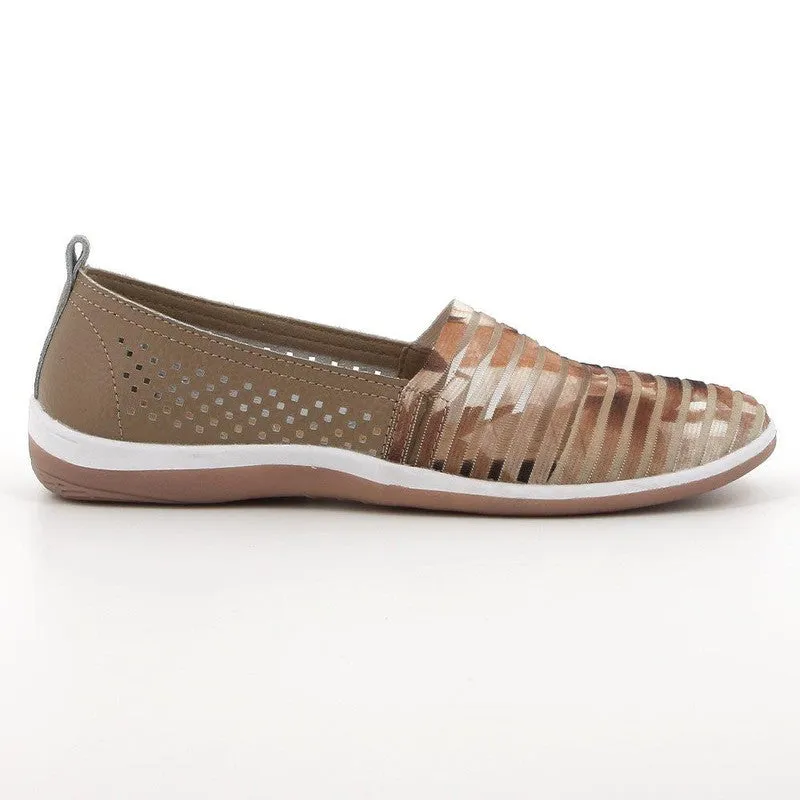 Soft style by Hush Puppies Soft Sonora Slip Multi - Taupe