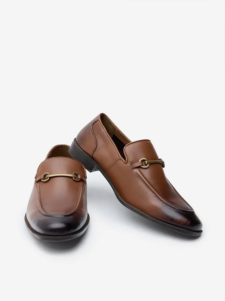 SOLEPLAY Dark Brown Formal Slip-On Shoes