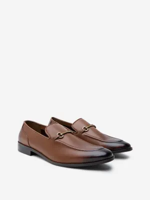 SOLEPLAY Dark Brown Formal Slip-On Shoes