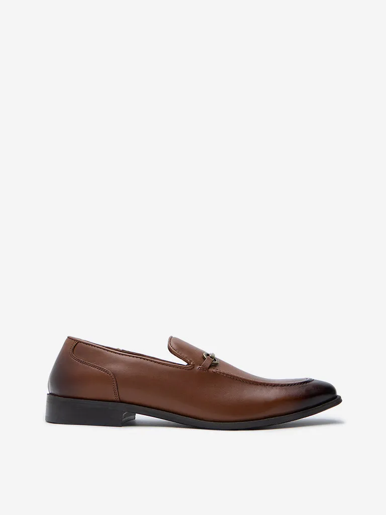 SOLEPLAY Dark Brown Formal Slip-On Shoes